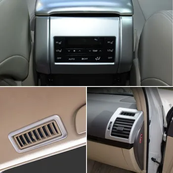 Car Styling Rear Air Outlet Декоративна рамка Anti-kick защитно покритие за Toyota Land Cruiser Prado F150 2018-2020
