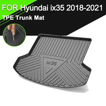 За Hyundai ix35 2018-2021 Кола задния багажник капак мат TPE водоустойчив нехлъзгащ каучук Аксесоари за товарни лайнери