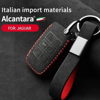 Alcantara Suede Car Key Bag Case For Jaguar XJ XE XF XFL XEL F-PACE F-TYPE 2017 2018 Аксесоари