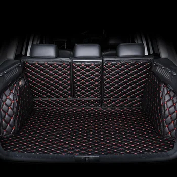 Персонализирана стелка за багажник за кола за Maserati Всички модели GranTurismo Quattroporte Levante Ghibli 2014 2019 Интериорни кожени автоаксесоари